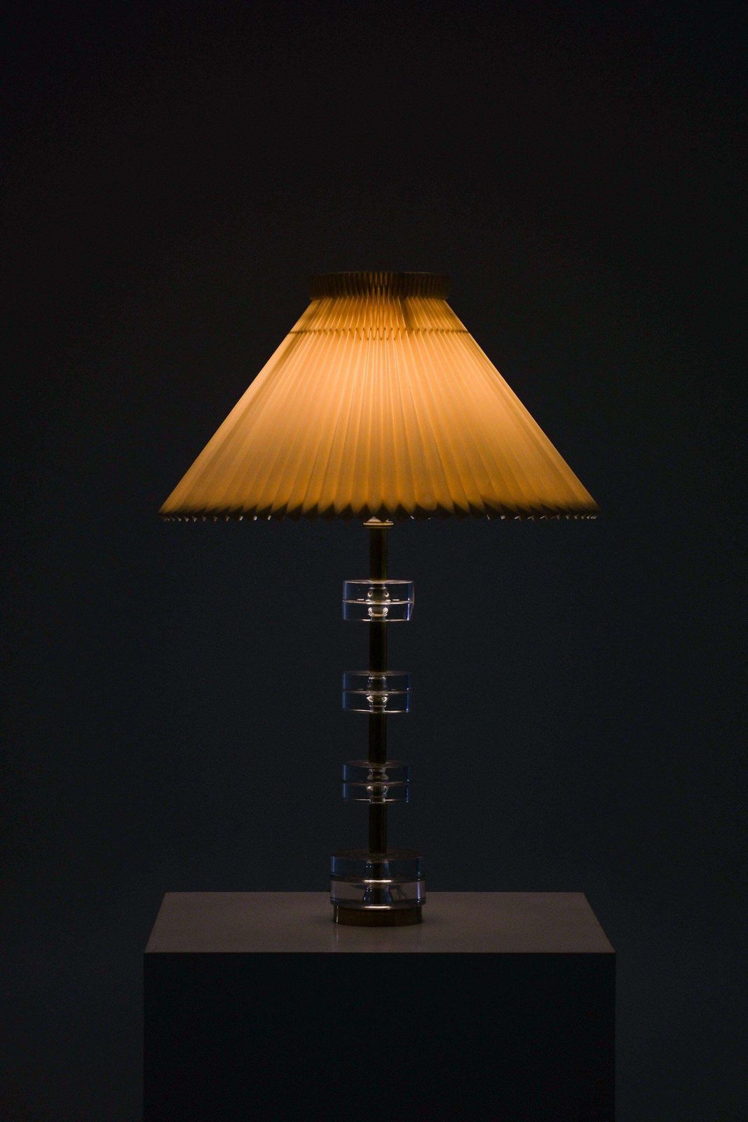 Table Lamp In Brass And Glass By Carl Fagerlund, 1960′S photo Lighting