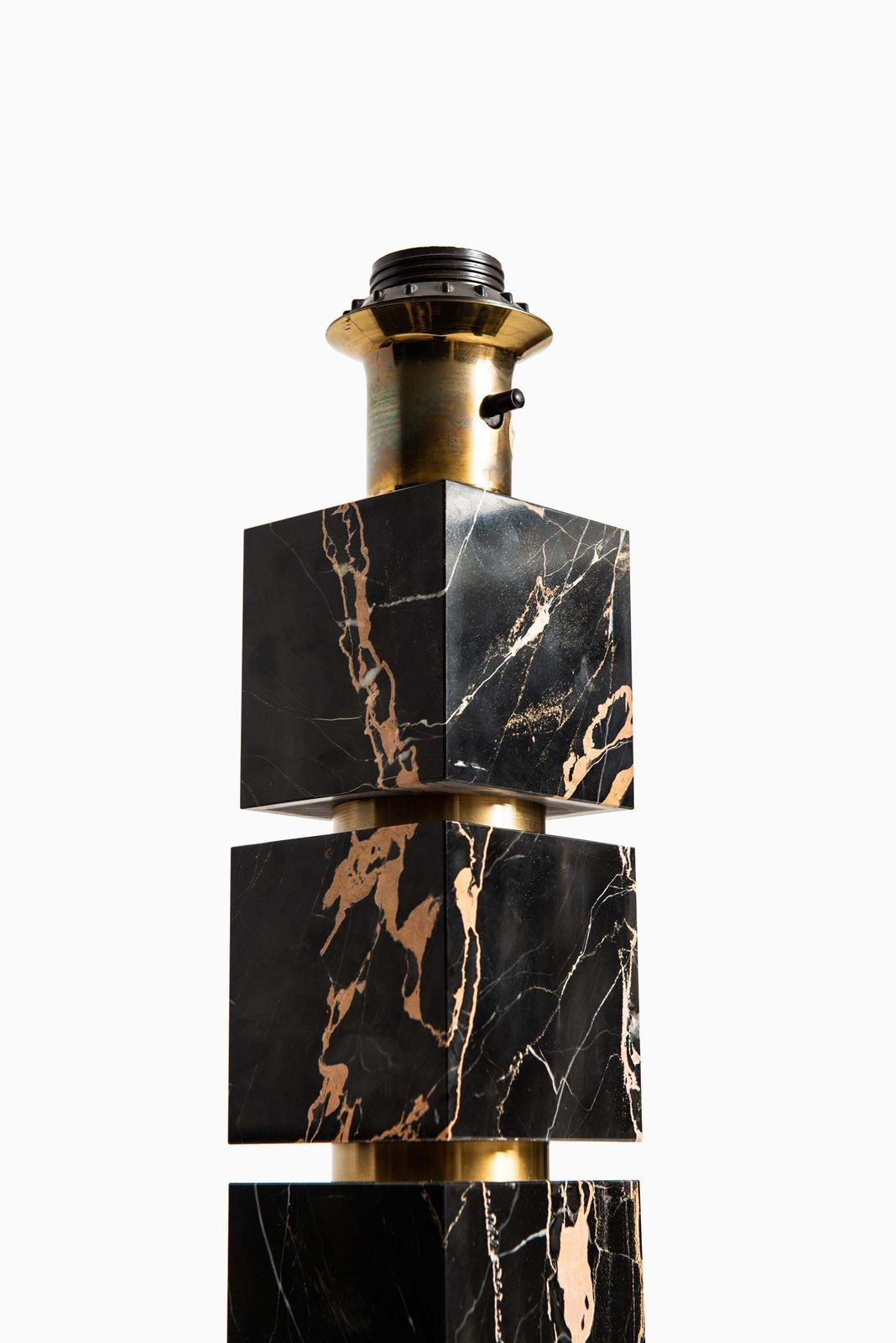 Table Lamp In Marble And Brass Produced By Ab Stilarmatur In Sweden photo 2548.0