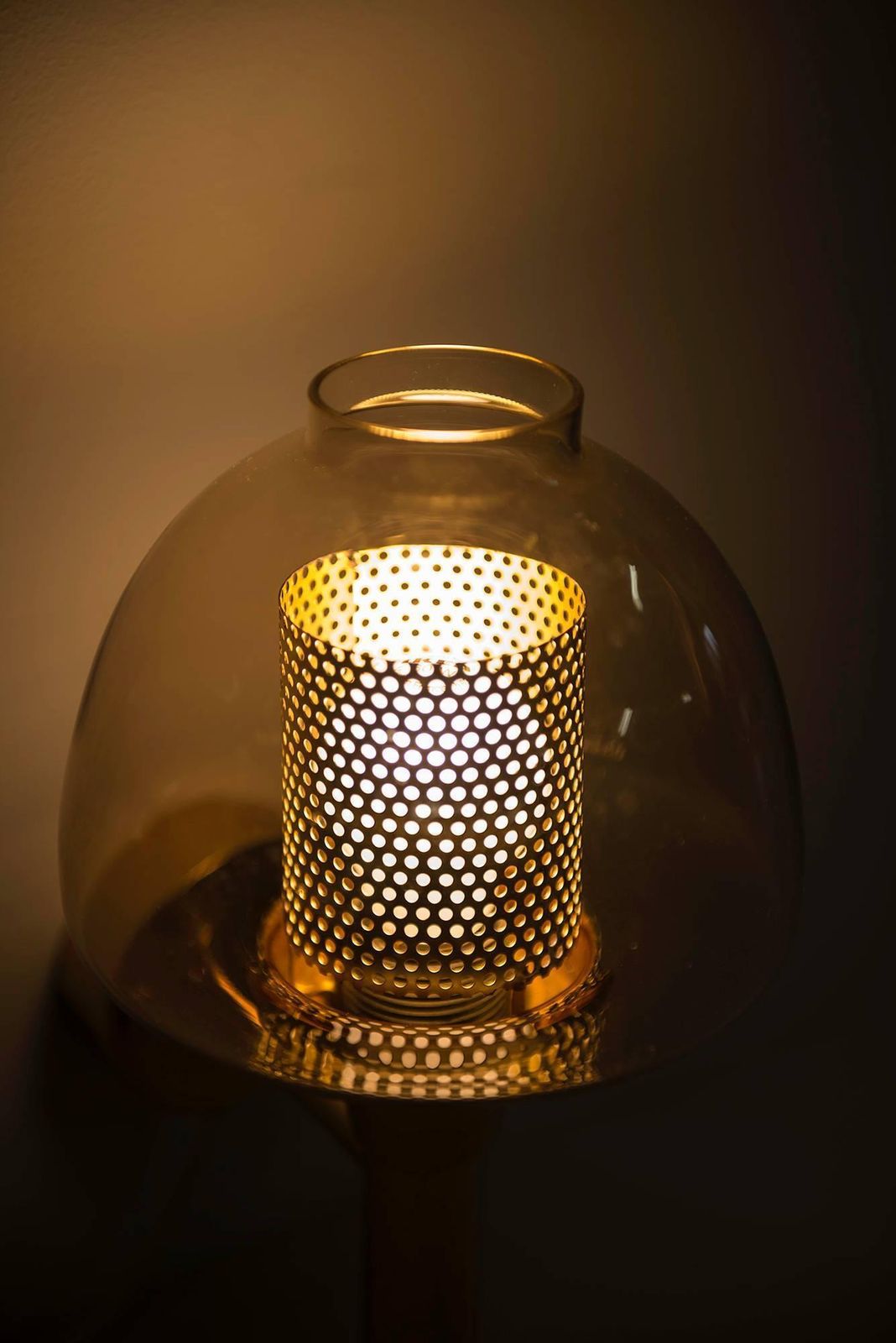 Hans Agne Jakobsson Wall Lamp In Brass And Glass photo furniture