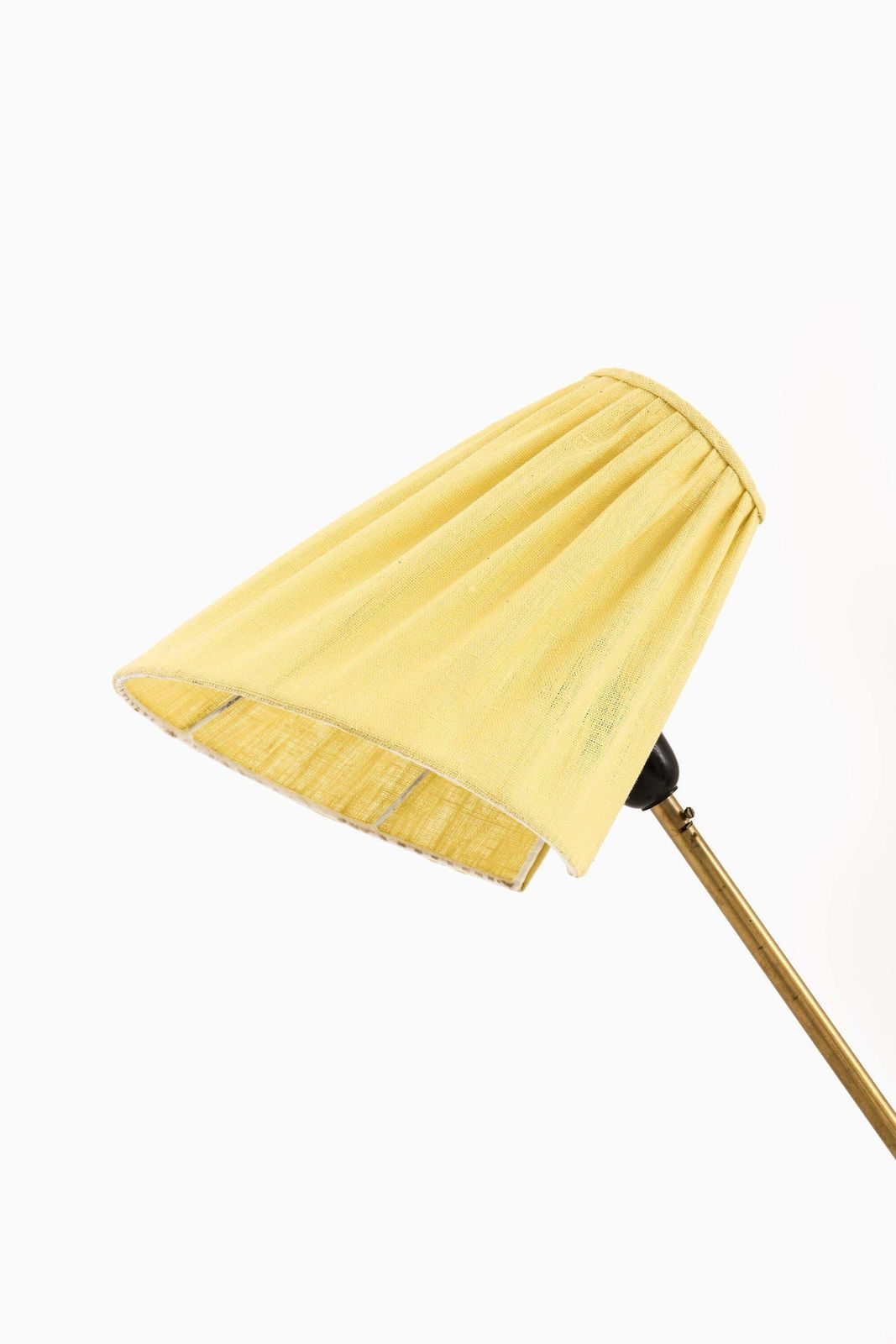 Floor Lamp In Brass And Fabric Attributed To Hans Bergström, 1950's photo furniture