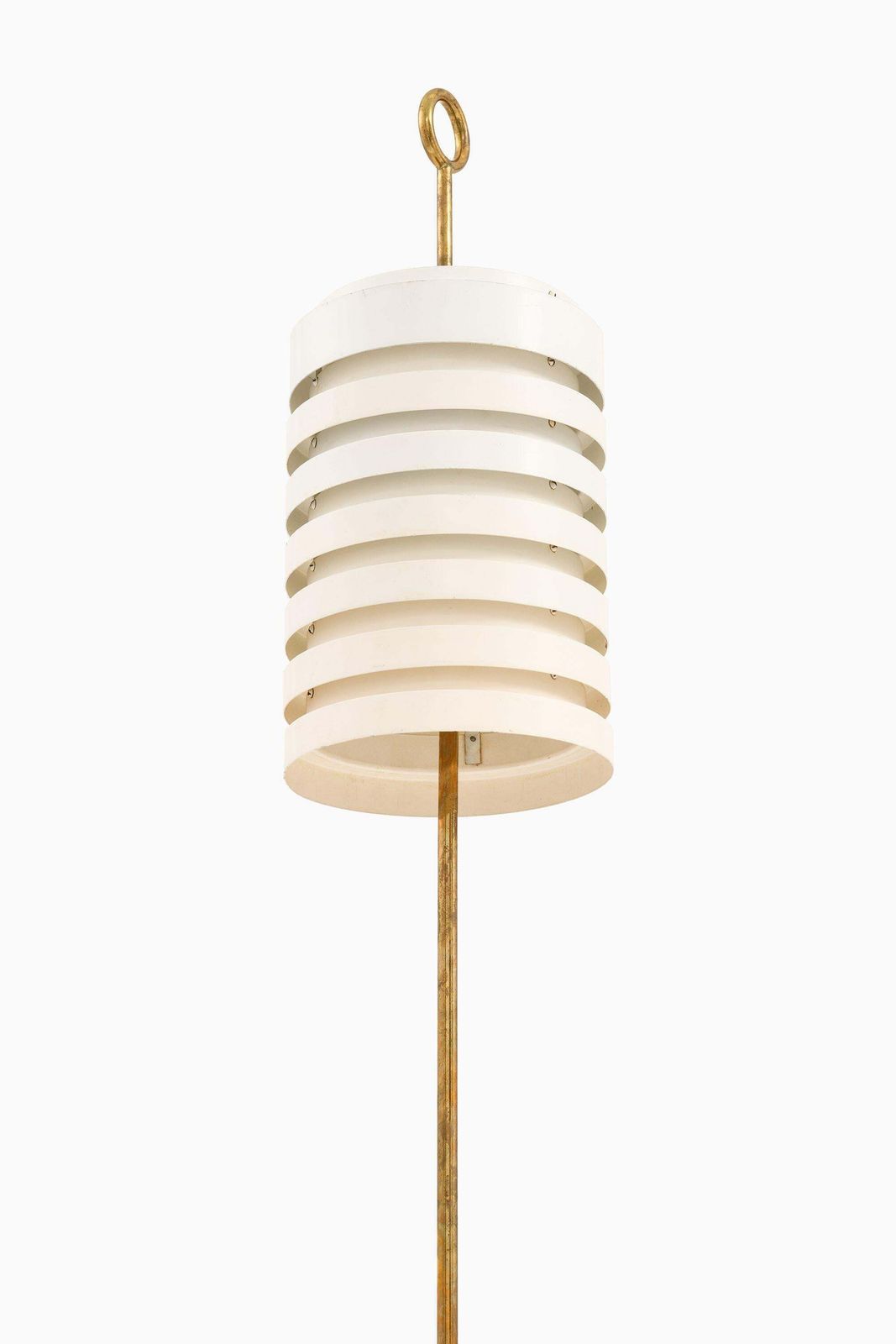 Large Floor Lamp In Brass, Black And White Metal By Hans Agne Jakobsson, 1950's photo furniture