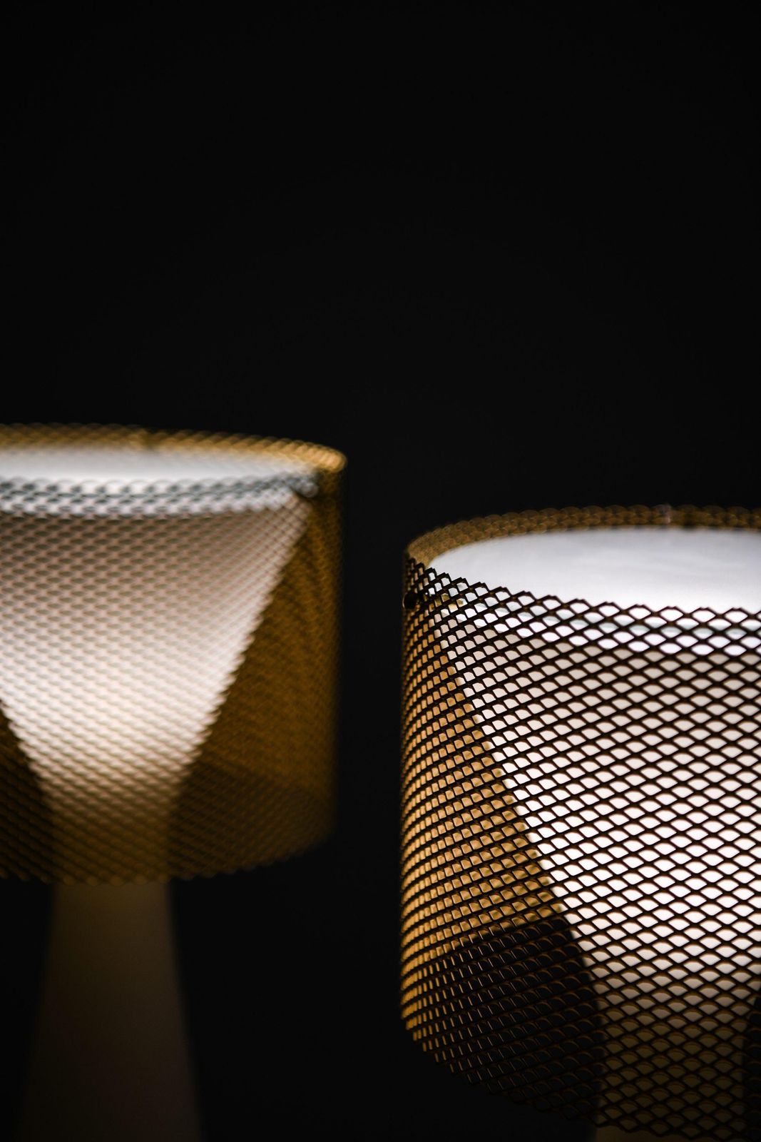 Table Lamps In Opaline Glass, Brass And Glass By Lisa Johansson Pape, 1950's photo vinterior