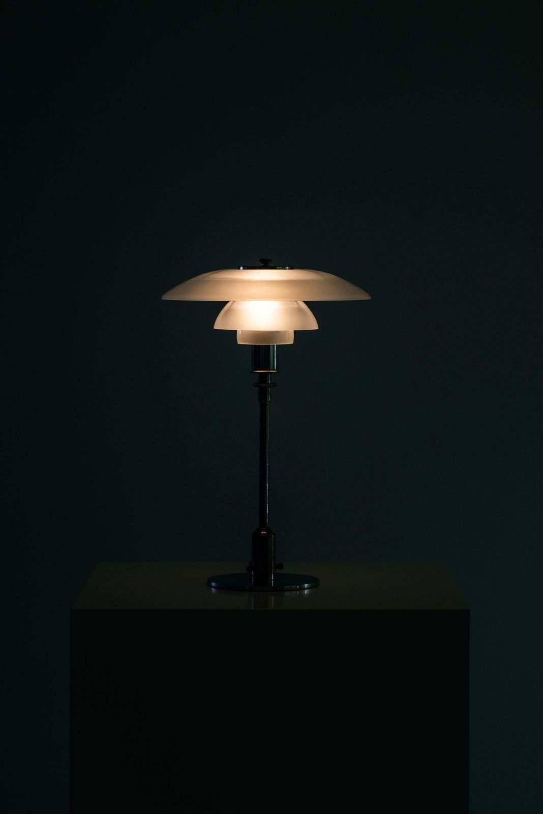 Poul Henningsen Early Table Lamp Model Ph 3/2 By Louis Poulsen In Denmark photo vinterior