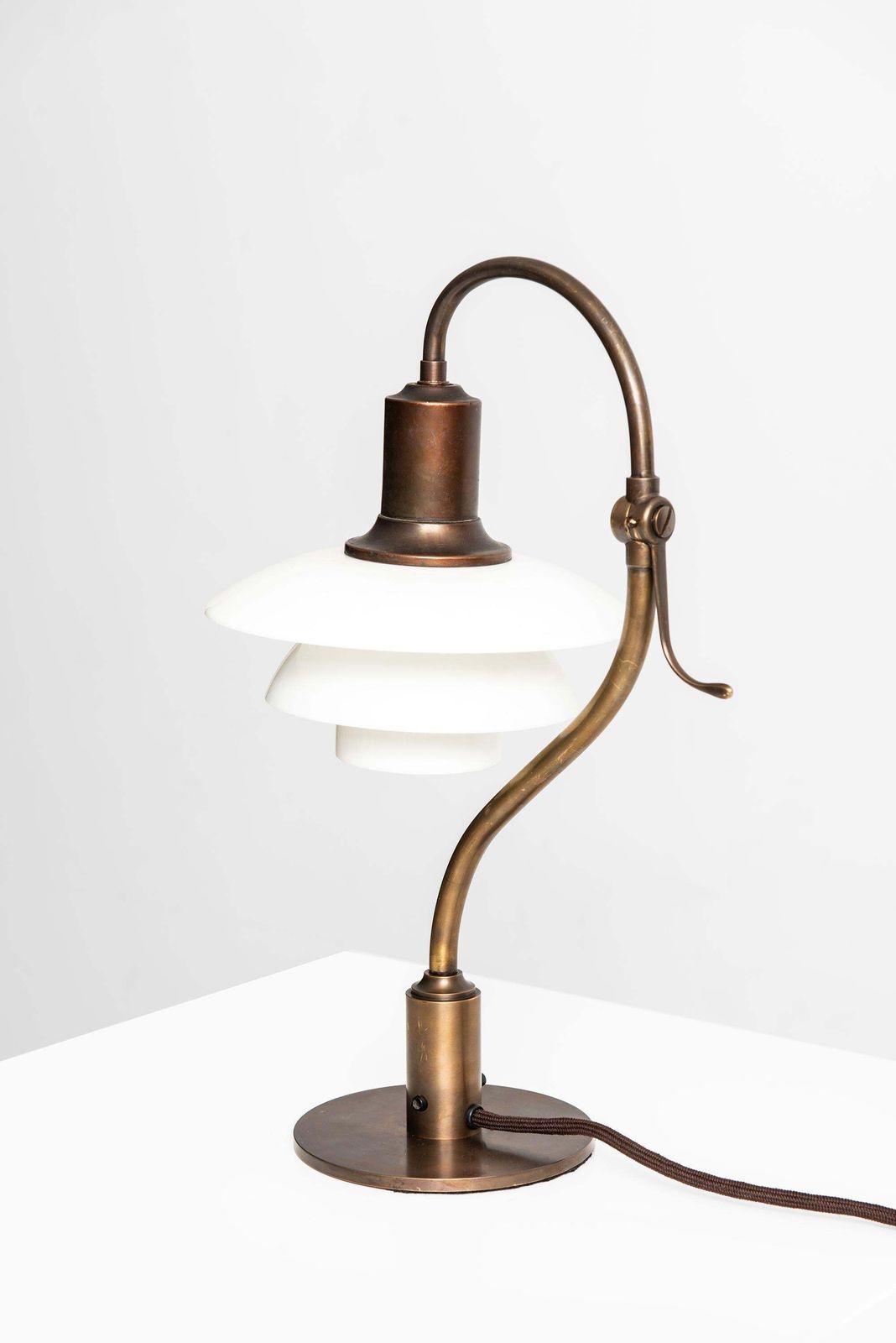 Poul Henningsen Table Lamp Model Ph 2/2 'The Questions Mark' By Louis Poulsen photo furniture