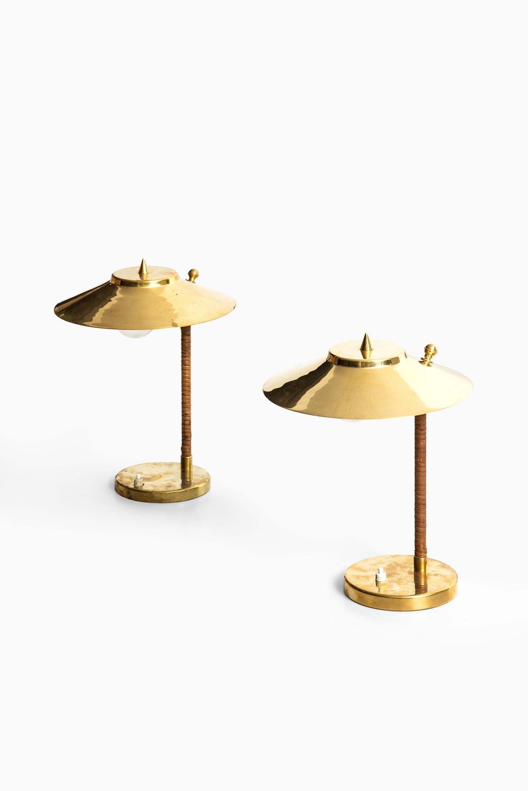 Table Lamps Attributed To Paavo Tynell And Produced By Idman In Finland photo Lighting