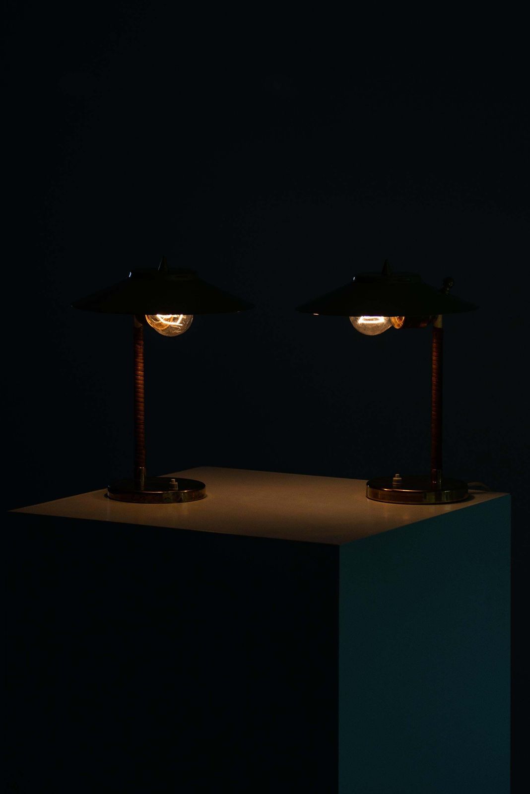 Table Lamps Attributed To Paavo Tynell And Produced By Idman In Finland photo buy
