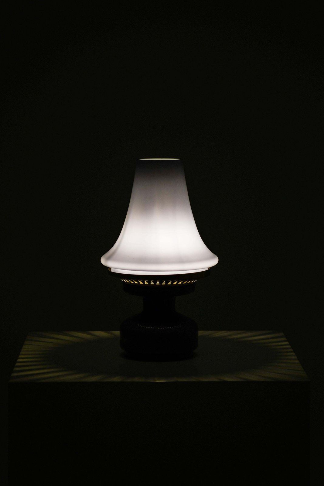Table Lamp In Brass And Glass By Hans Agne Jakobsson, 1950’s photo for sale