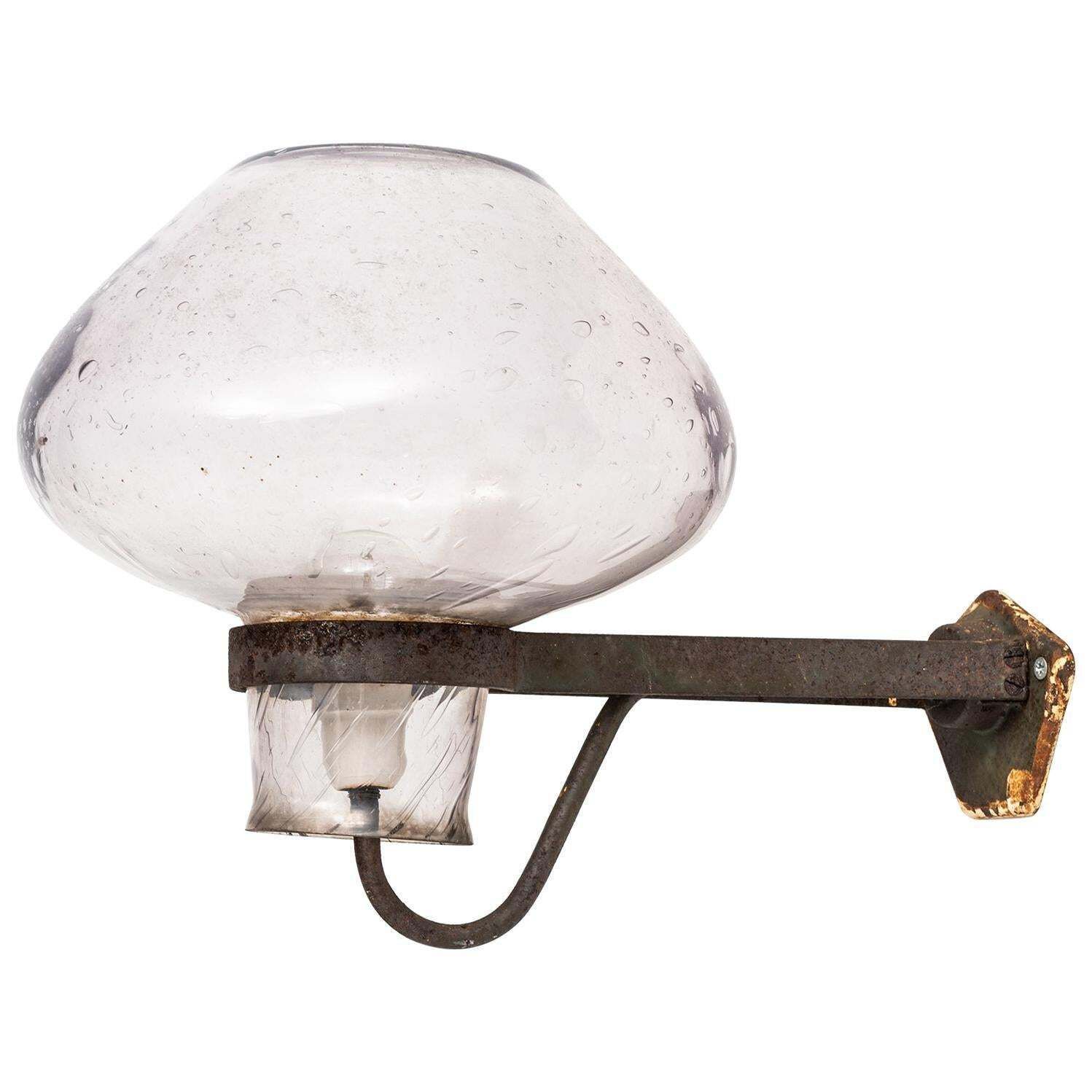Gunnar Asplund Large Outdoor Wall Lamp By Asea In Sweden