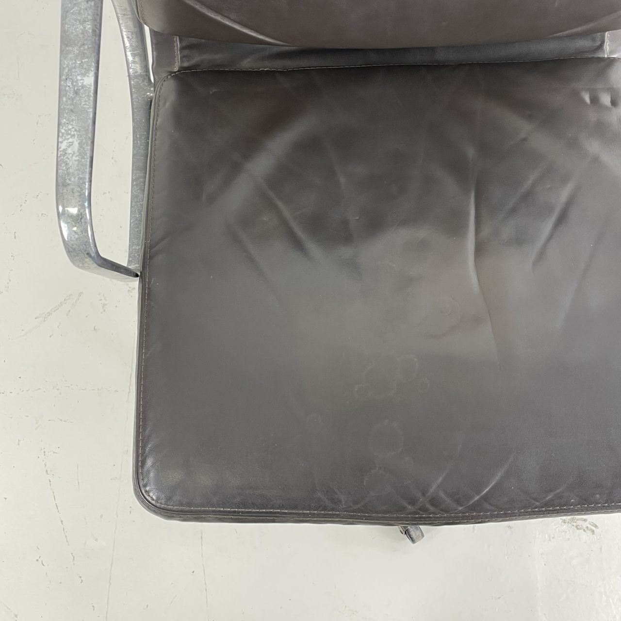 Eames Herman Miller Dark Brown Leather Soft Pad Group photo 1754.0