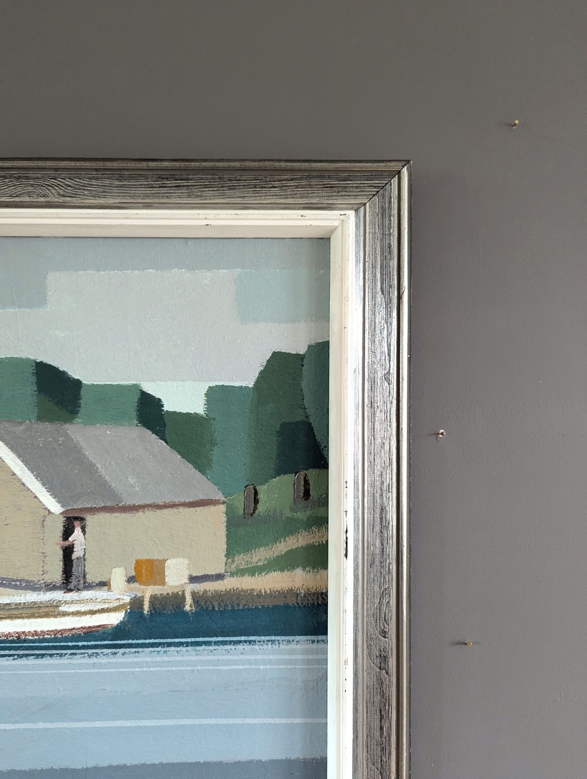 photo furniture The Boathouse, Oil Painting, 1990s