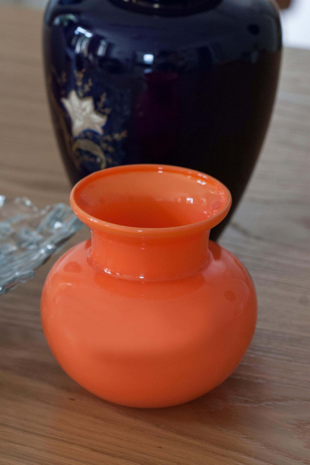 Vintage Orange Small Vase, 20th Century, Europe, 1960s photo Home Decor