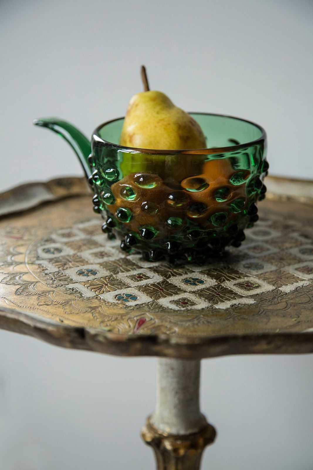 Midcentury Empoli Bowl Ladle, Candy Or Jewelry Box, Italy, 1960s photo 136.0