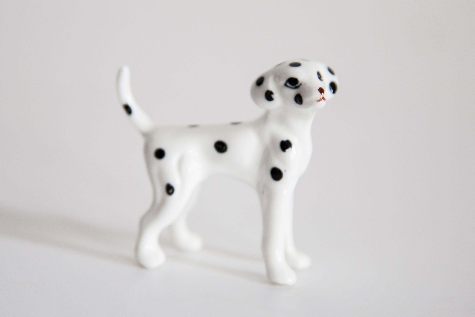 20th Century Mini White Dalmatian Dog Sculpture, Italy, 1960s photo for sale