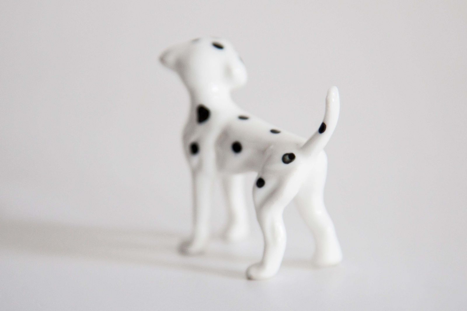 20th Century Mini White Dalmatian Dog Sculpture, Italy, 1960s photo vinterior