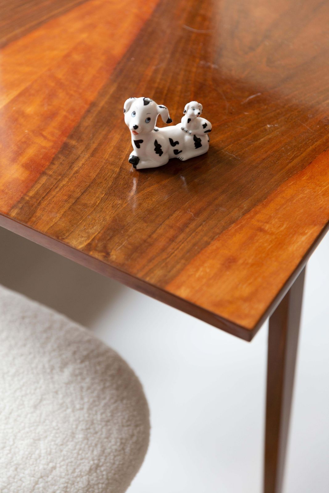 20th Century Mini White Dalmatians Dogs Sculpture, Italy, 1960s photo furniture