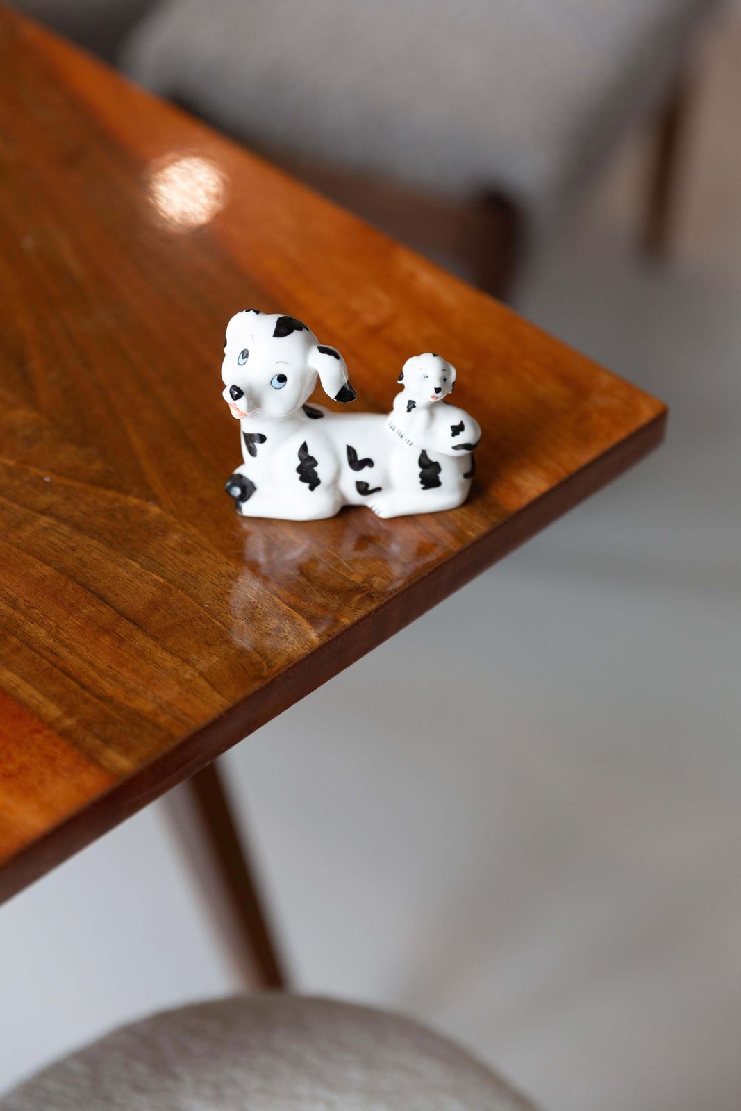 20th Century Mini White Dalmatians Dogs Sculpture, Italy, 1960s photo 68.0