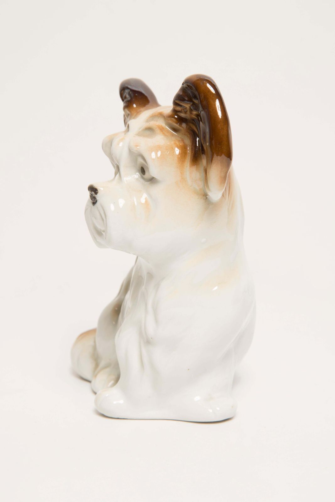 photo furniture Midcentury Small White Terrier Dog Sculpture, Italy, 1960s