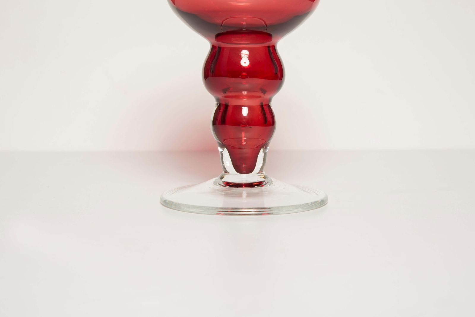 Home Decor Mid Century Vintage Dark Red Vase, Europe, 1960s photo