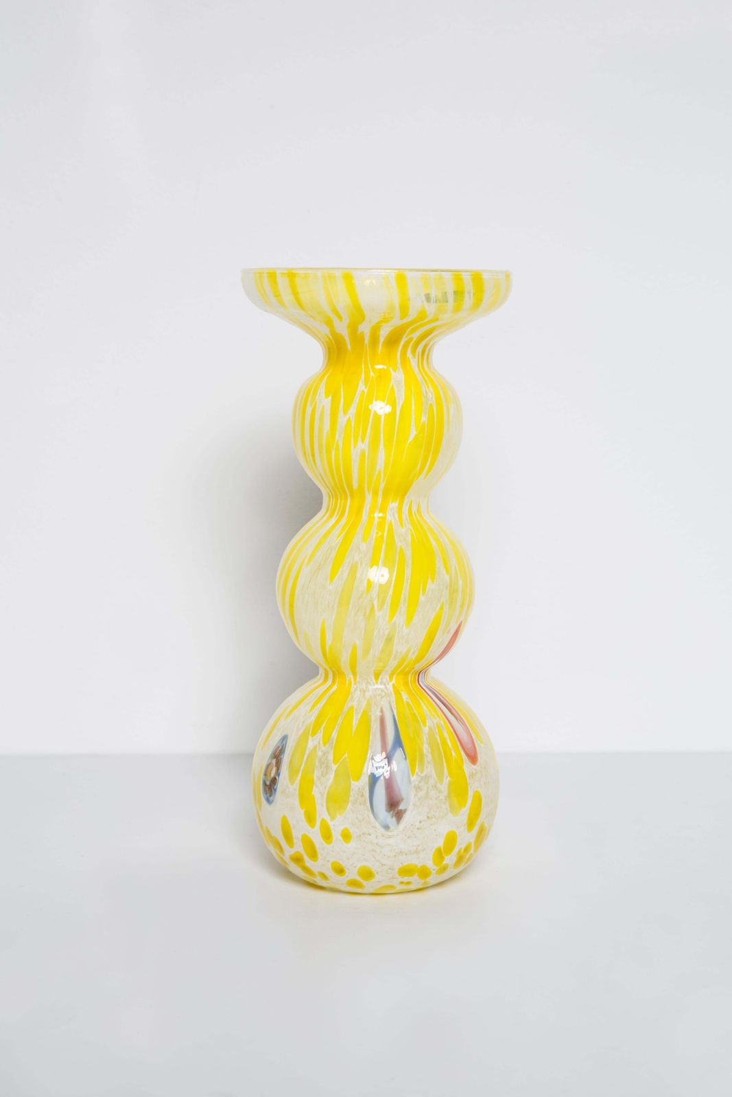 Midcentury Vintage Yellow Murano Vase, Italy, 1960s photo furniture