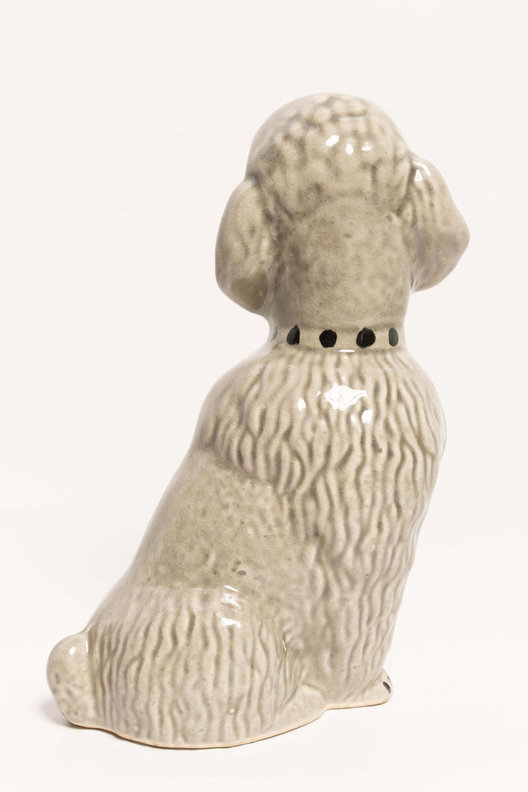 20th Century Small Gray Poodle Dog Sculpture, Italy, 1960s photo vinterior