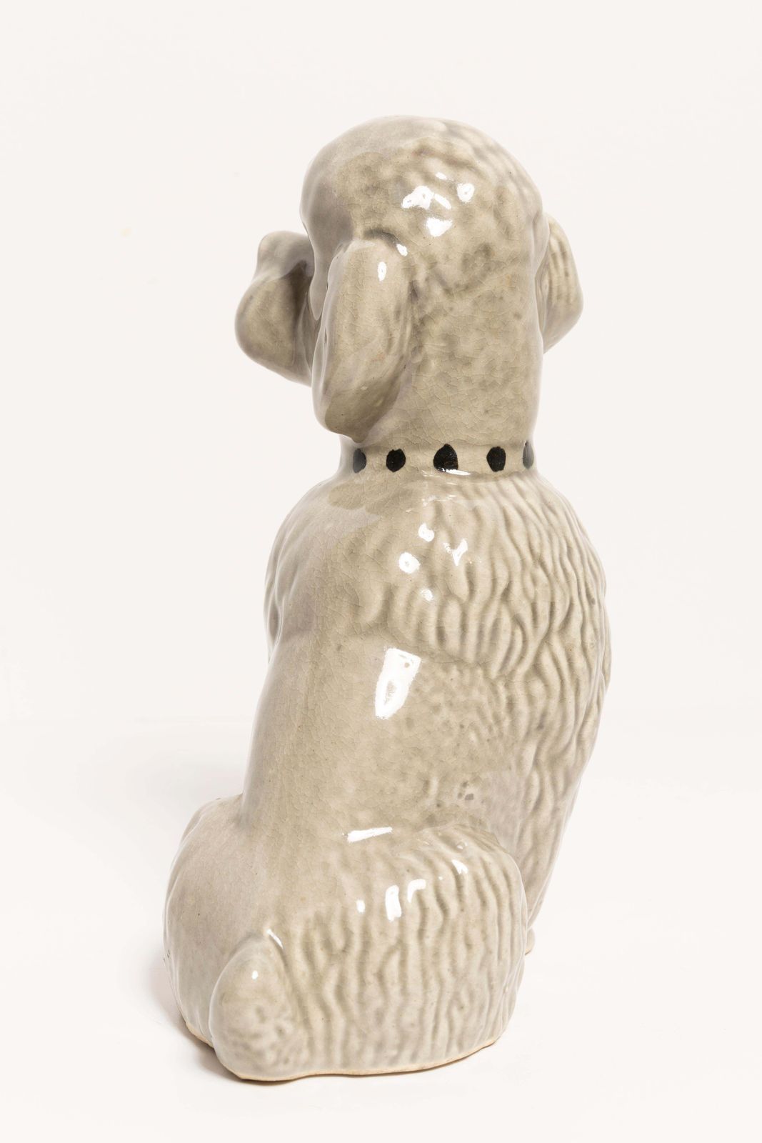 20th Century Small Gray Poodle Dog Sculpture, Italy, 1960s photo buy