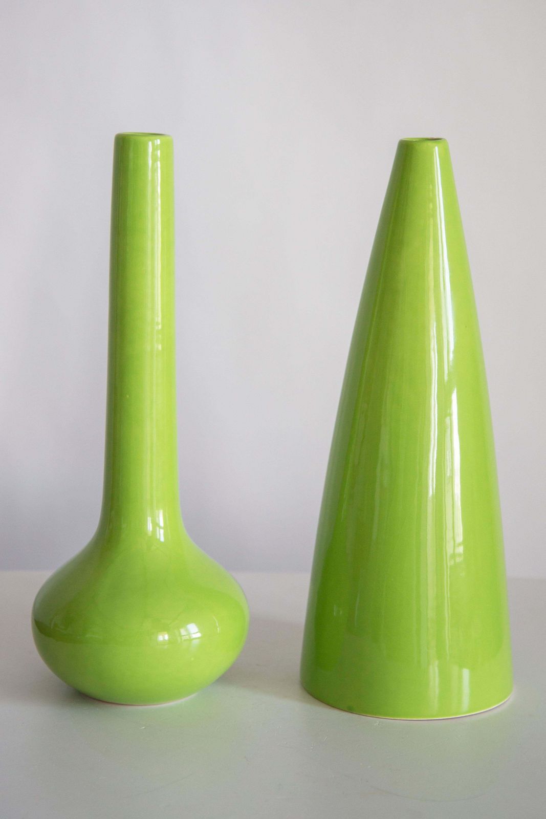 Mid Century Vintage Artistic Ceramic Green Vase, Europe, 1970s photo vinterior