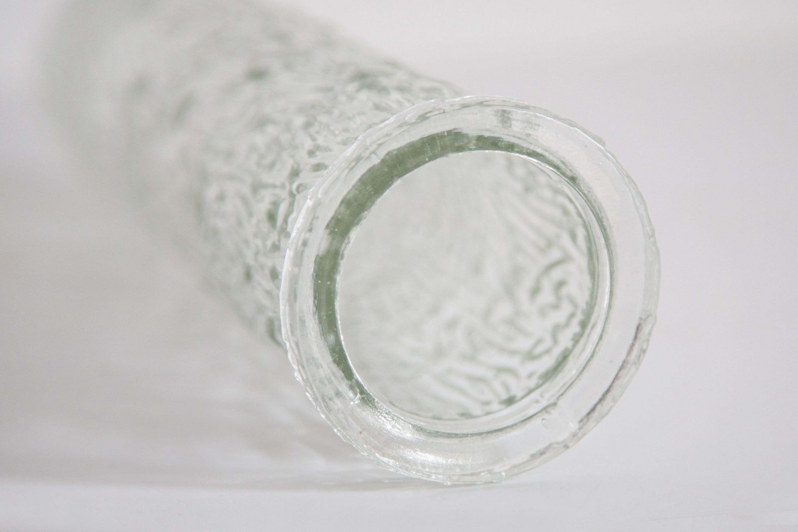 Mid Century Vintage Transparent Oberglass Vase Rock Crystal, Austria, 1970s photo vinterior
