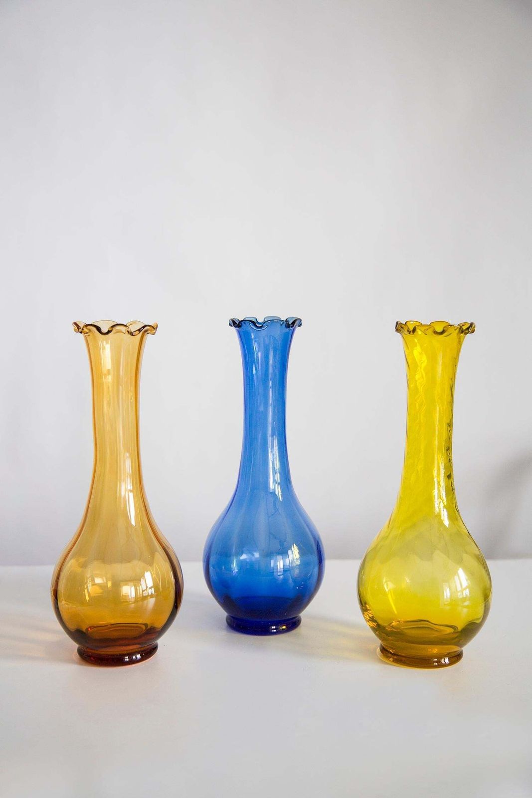 Mid Century Vintage Blue Artistic Glass Vase, Europe, 1970s photo furniture