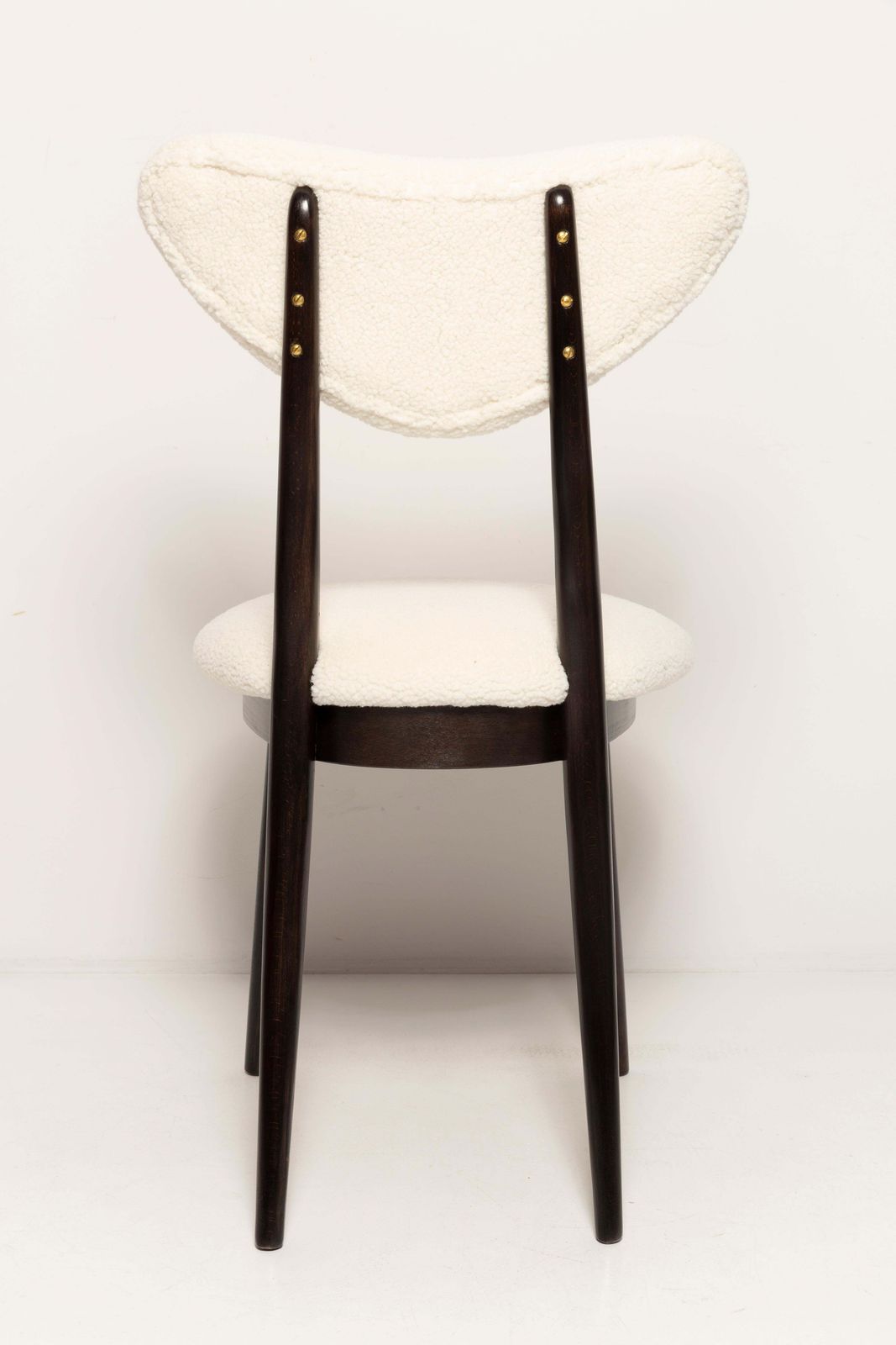 photo furniture Midcentury Light Bouclé Heart Chair, Europe, 1960s