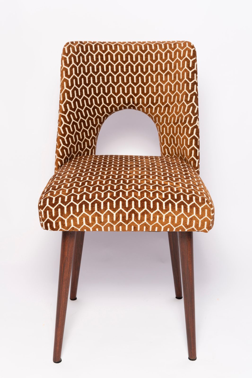 photo buy Mid Century Chocolate Brown 'Shell' Chair, Europe, 1960s