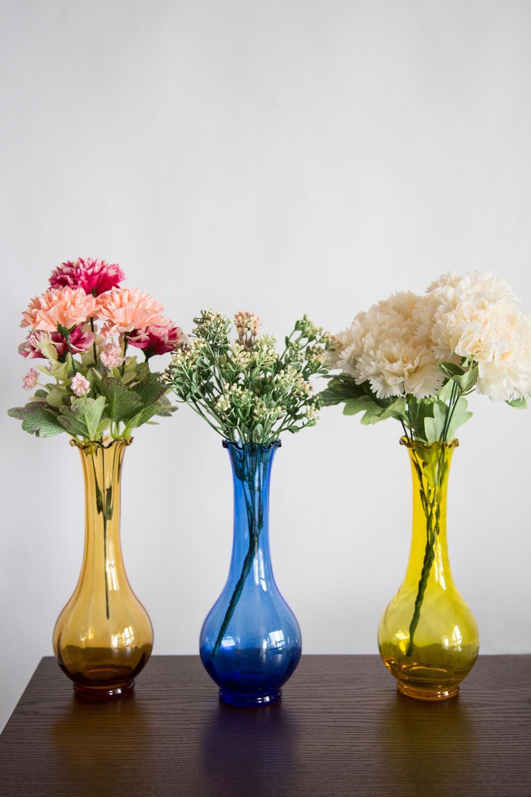 photo for sale Mid Century Vintage Yellow Artistic Glass Vase, Europe, 1970s