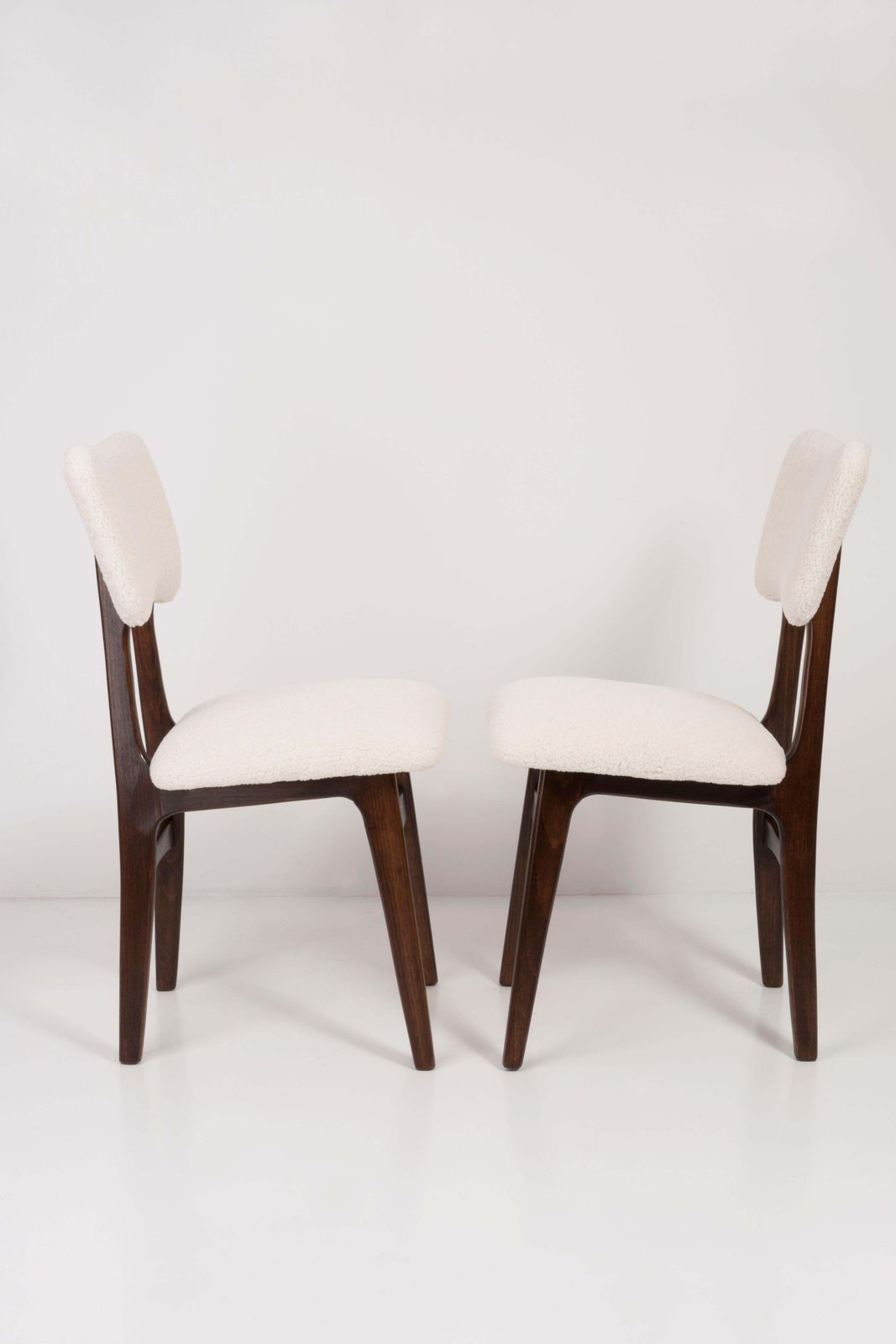 photo vinterior 20th Century Light Crème Boucle Chair, 1960s