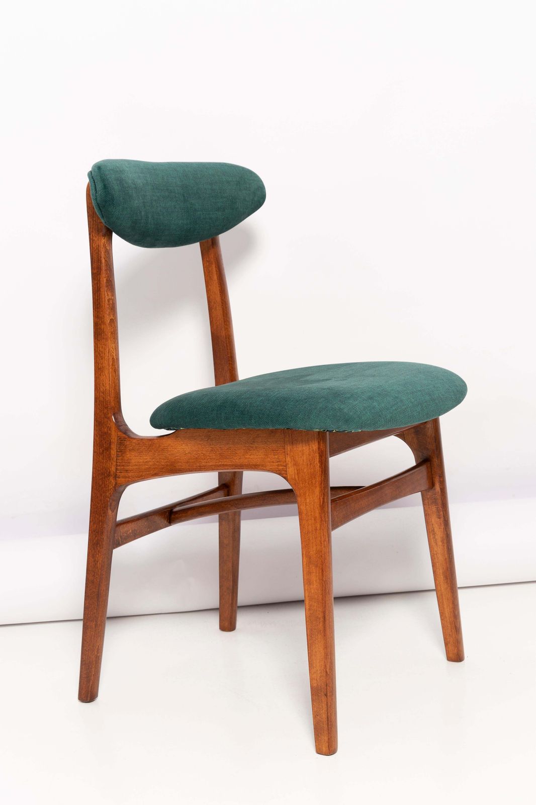 Mid Century Green Velvet Chair Designed By Rajmund Halas, Poland, 1960s photo Furniture