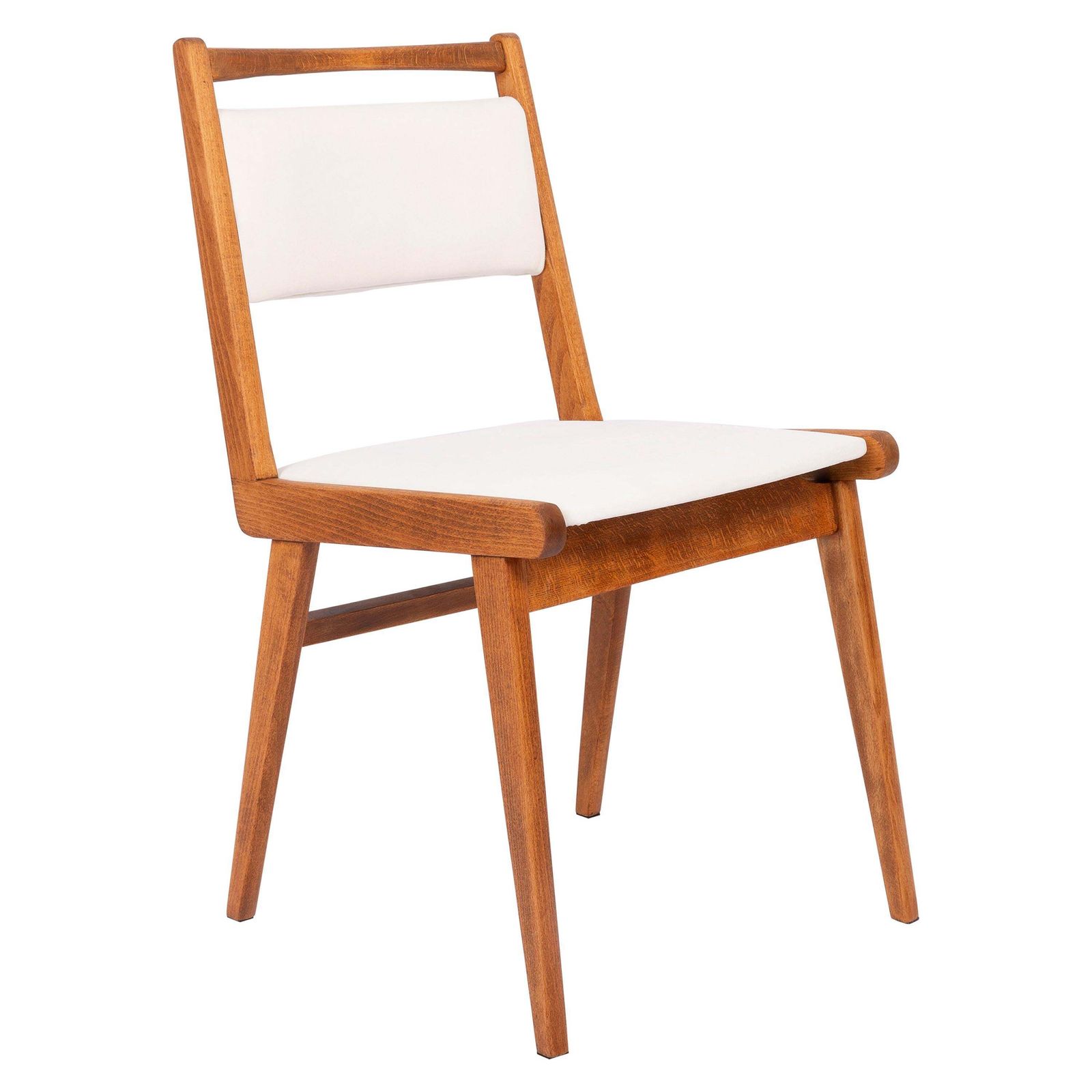 20th Century White Velvet Chair, Poland, 1960s