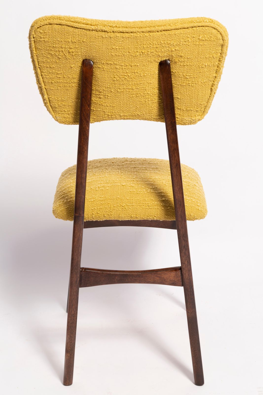Mid Century Butterfly Dining Chair, Yellow Boucle, Europe, 1960s photo buy