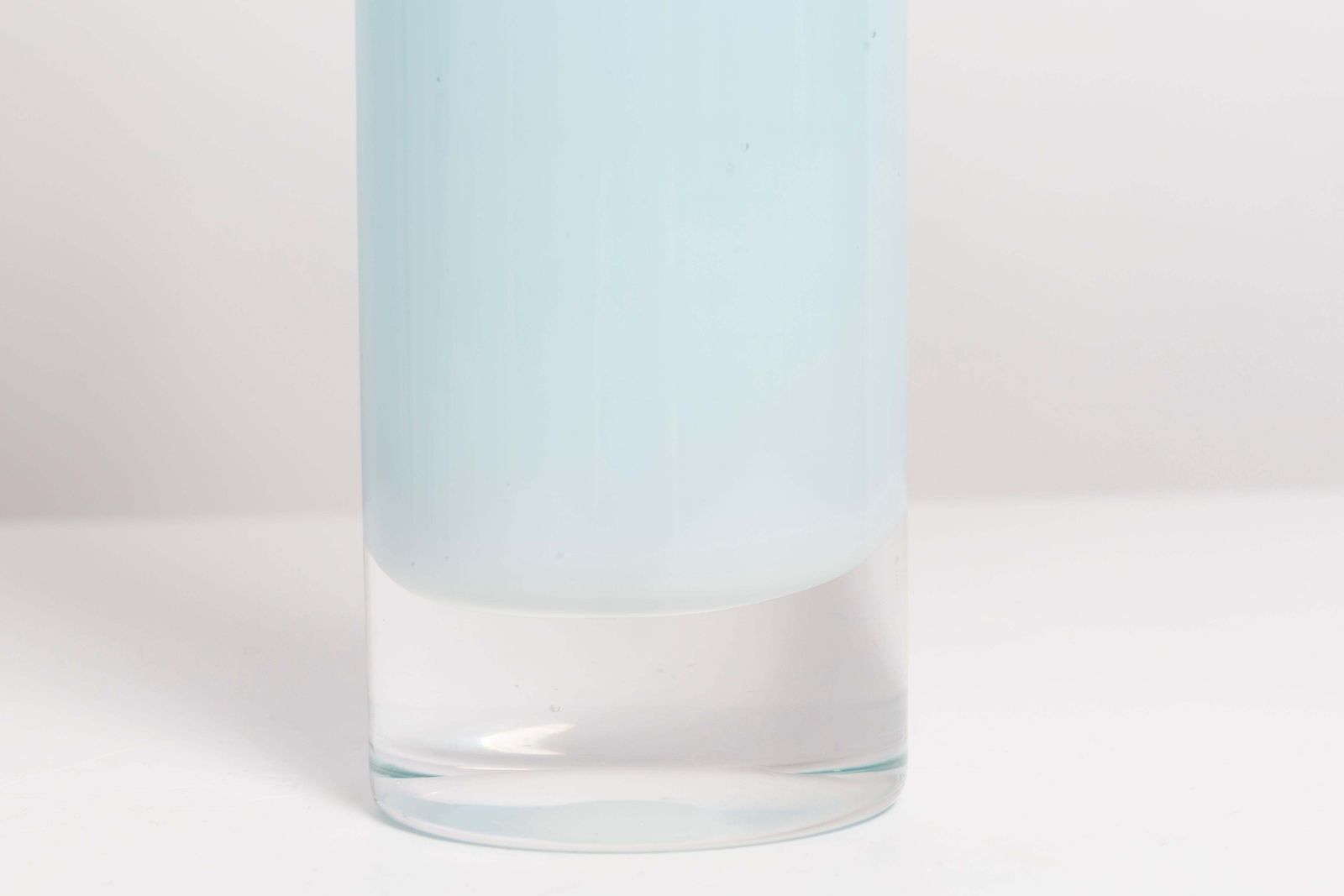 Mid Century Big Vintage Blue And White Ombre Vase, Poland, 1960s photo Home Decor