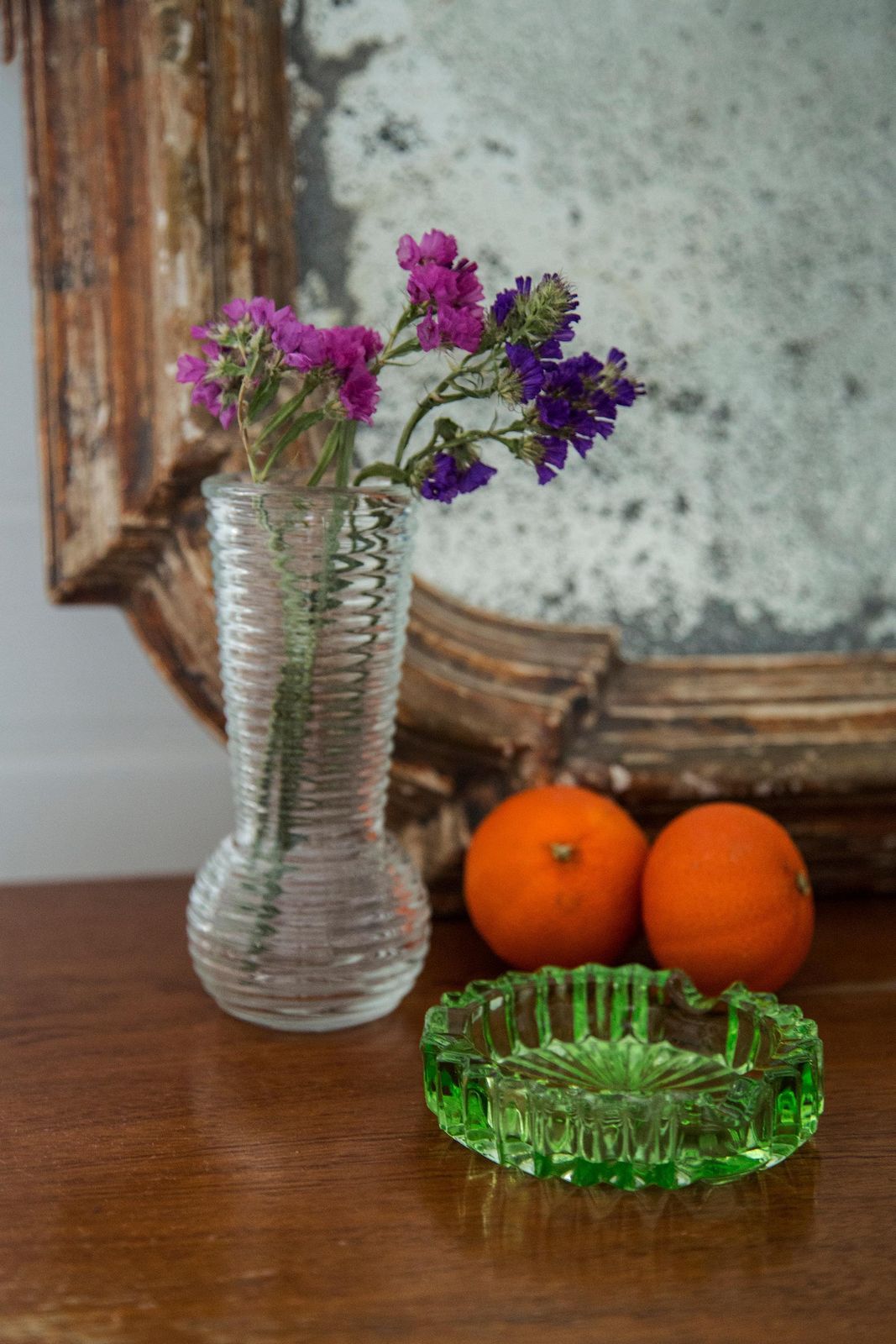 Midcentury Vintage Transparent Small Vase, Europe, 1960s photo furniture
