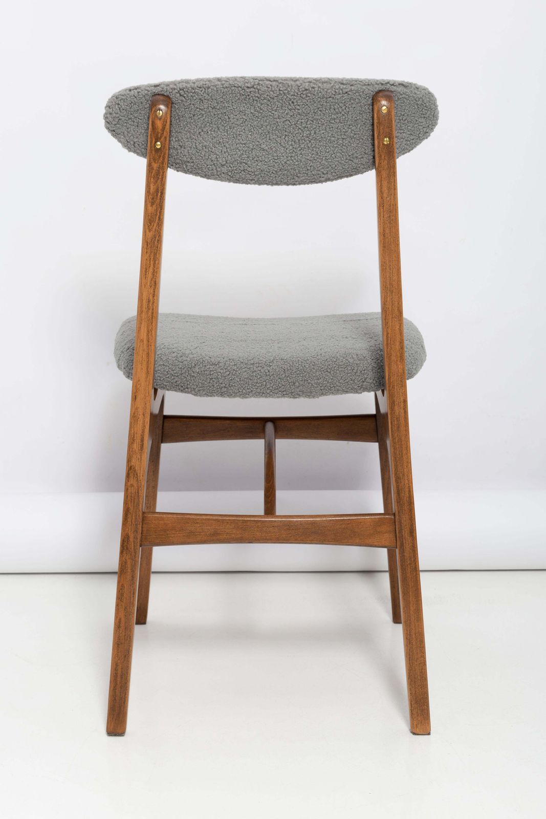 photo furniture Mid Century Gray Boucle Chair Designed By Rajmund Halas, Poland, 1960s