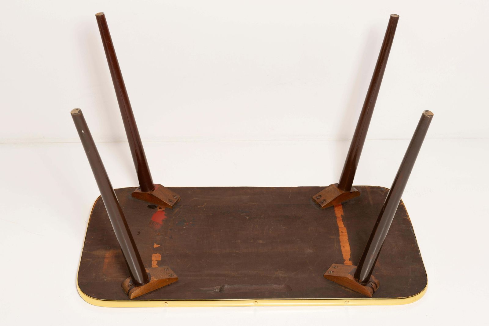 595.0 Mid Century Modern Coffee Table, Hollywood Regency Style, Wood, Poland, 1960s photo