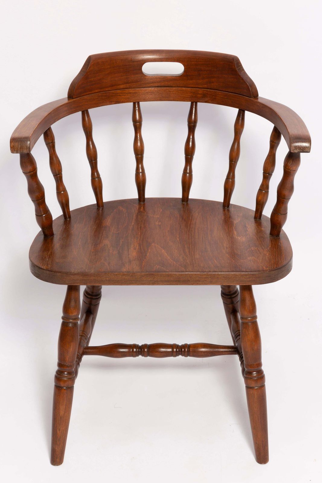 Mid Century Dark Brown Beechwood Bonanza Chair, Europe, 1960s photo furniture