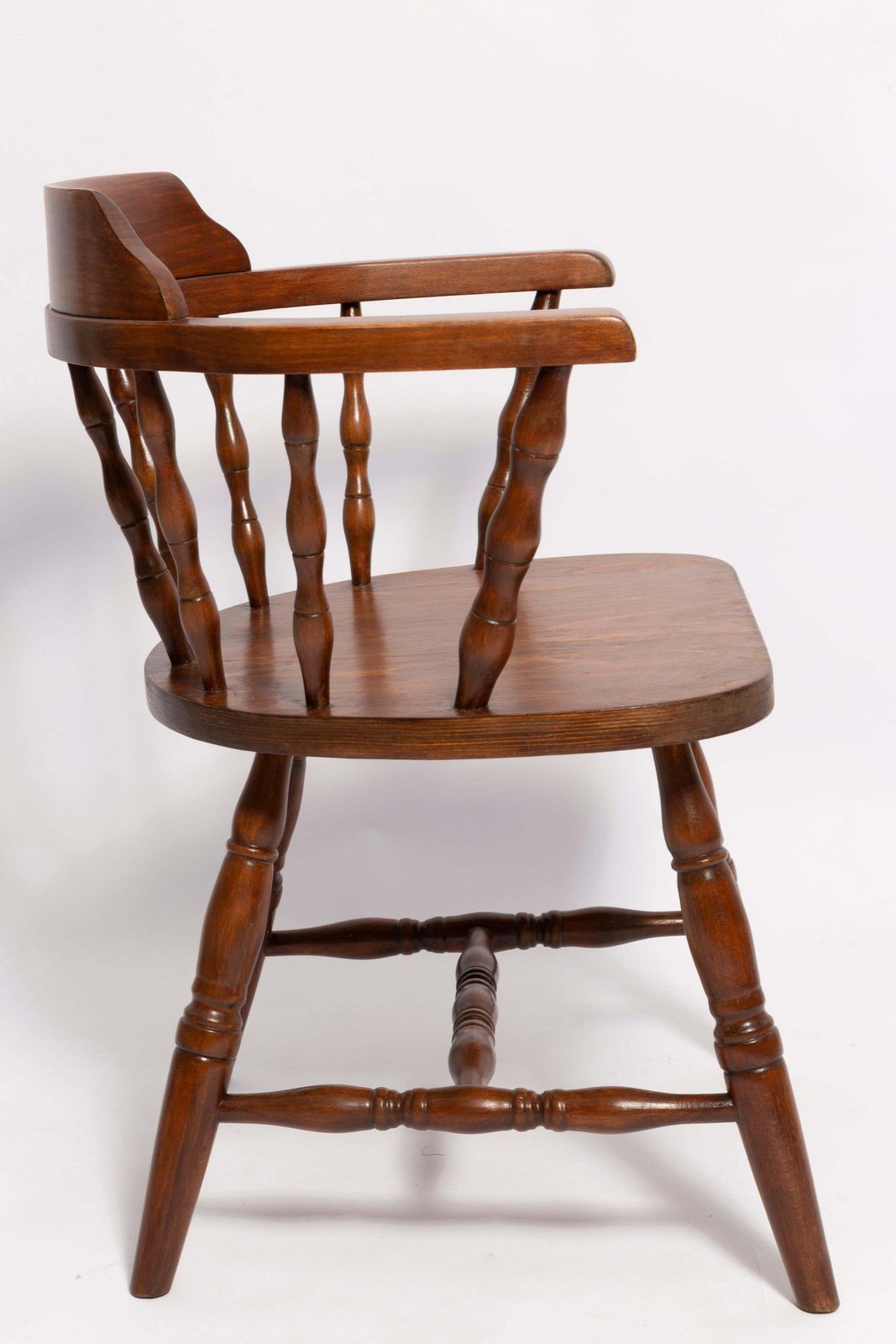 Mid Century Dark Brown Beechwood Bonanza Chair, Europe, 1960s photo Furniture