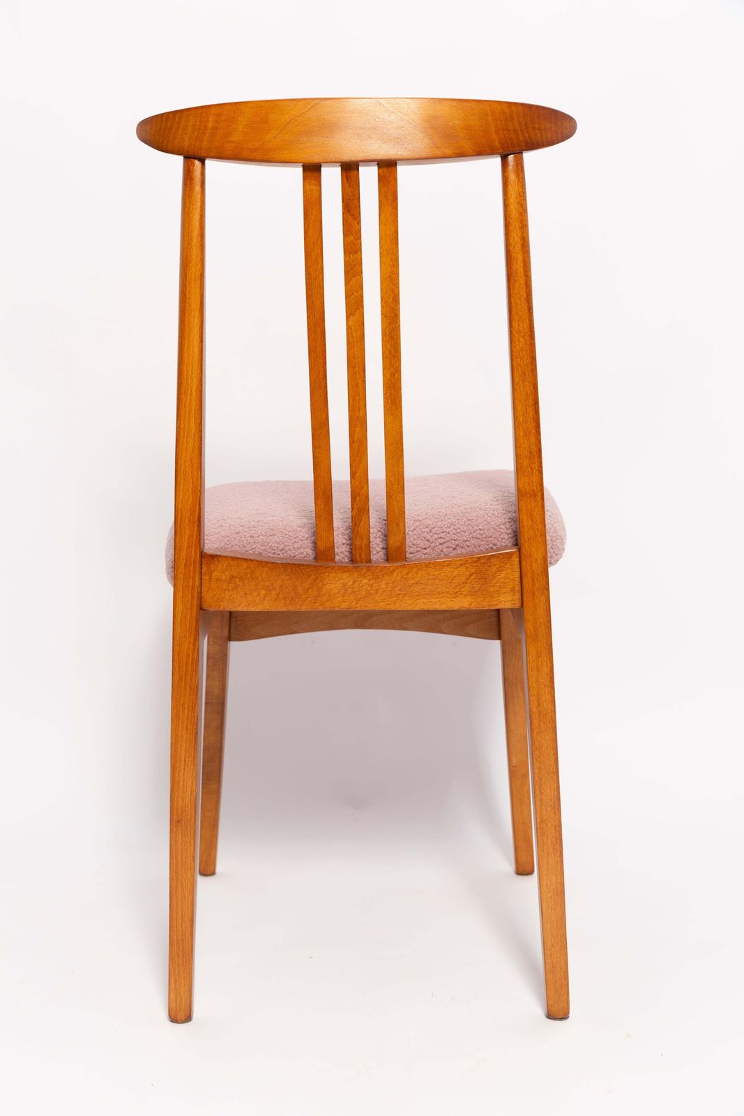 Mid Century Roze Boucle Fauteuil, M. Zielinski, Europa, Jaren 1960 photo buy
