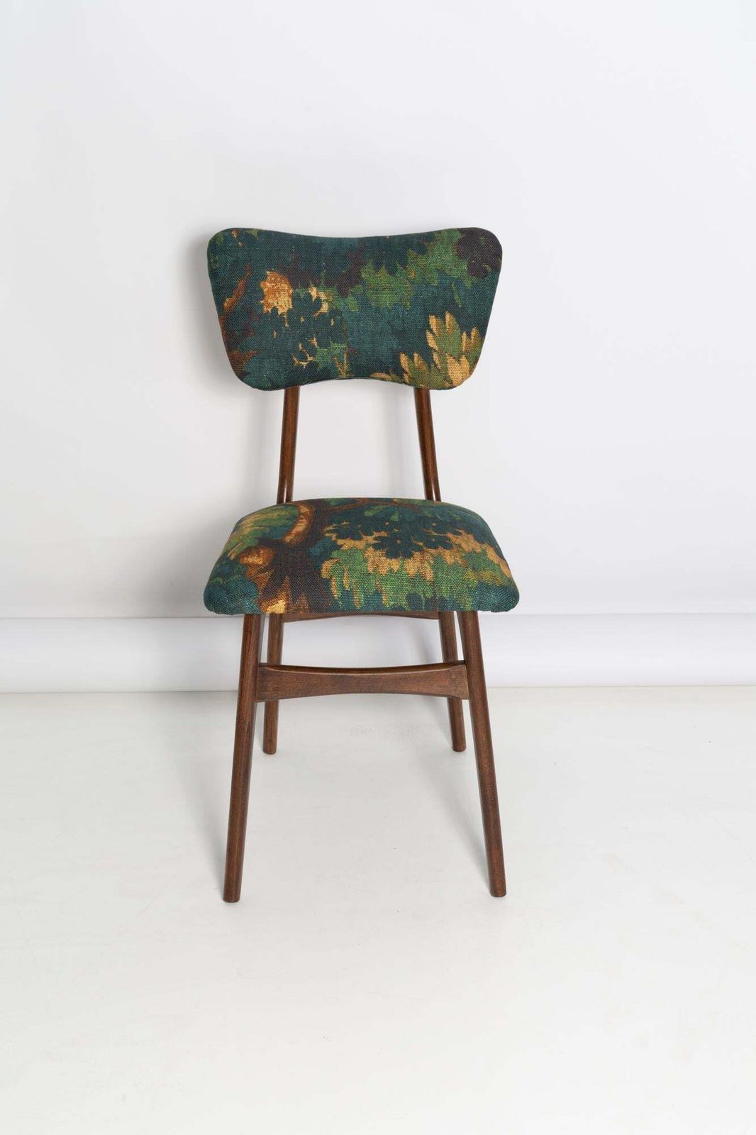 Meubels Mid Century Butterfly Chair, Linen Schwarzwald Dedar, Donker Hout, Europa, Jaren 1960 photo
