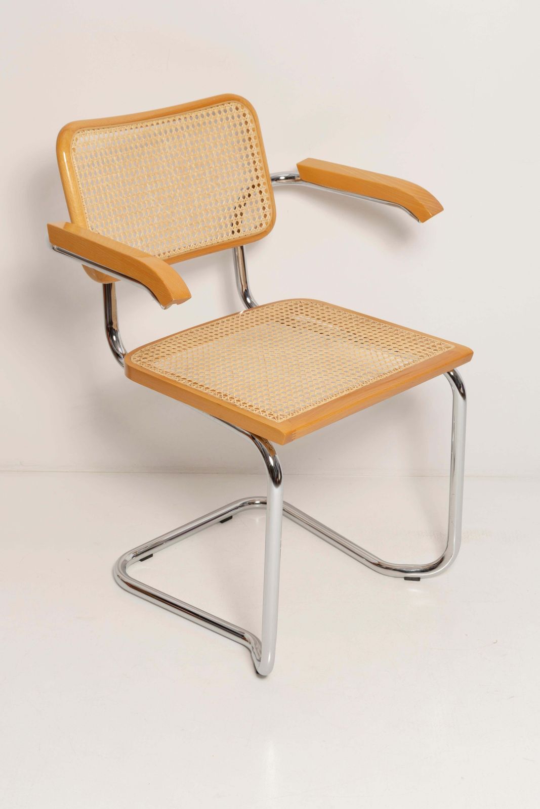 Midcentury Cesca Rattan Chair, Marcel Breuer, Italy, 1960s photo 595.0