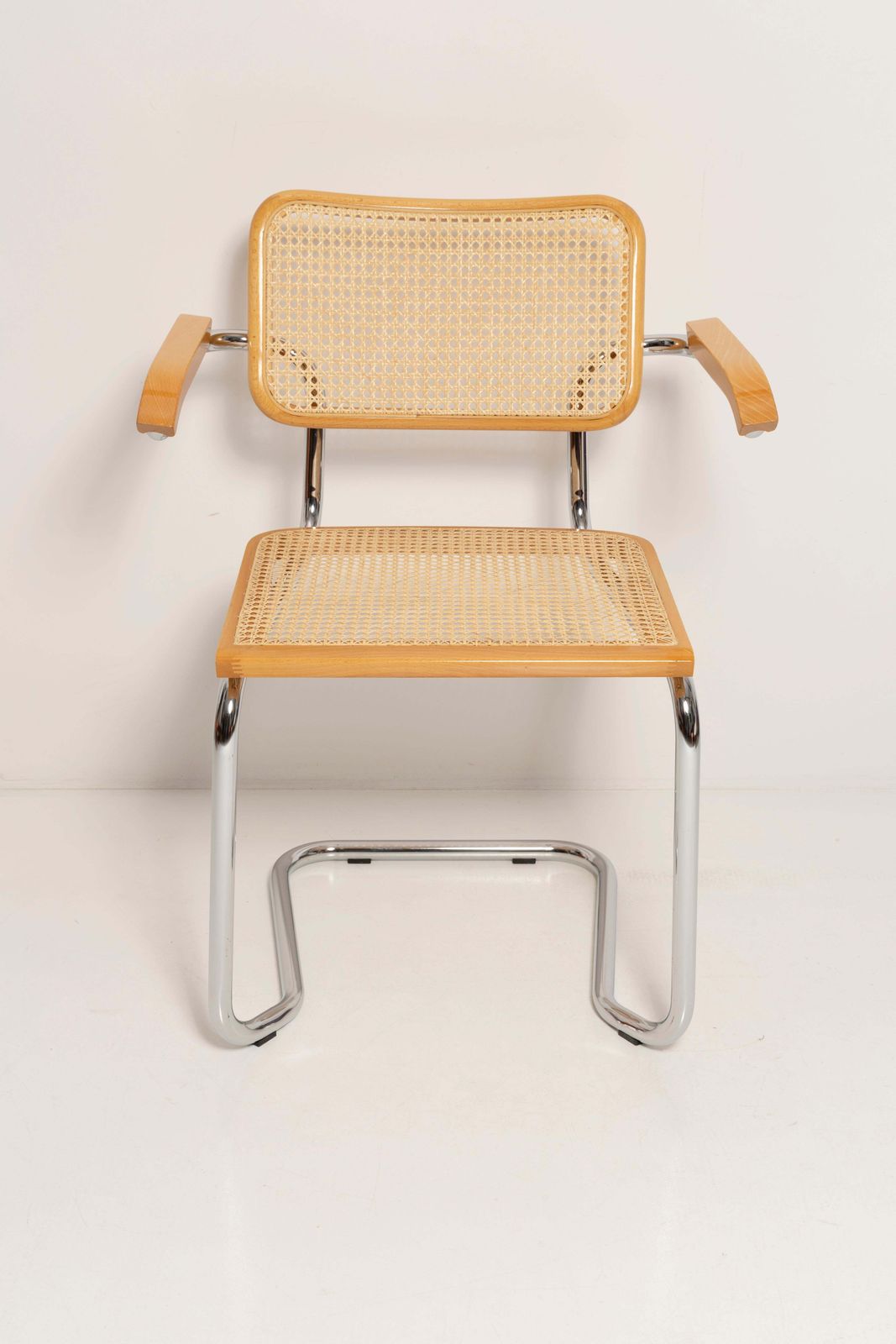 Furniture Midcentury Cesca Rattan Chair, Marcel Breuer, Italy, 1960s photo