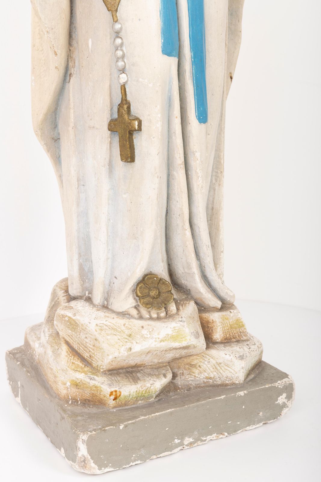 Mid Century Gipsen Sculptuur Van De Heilige Maria, Italië, 1952 photo vinterior
