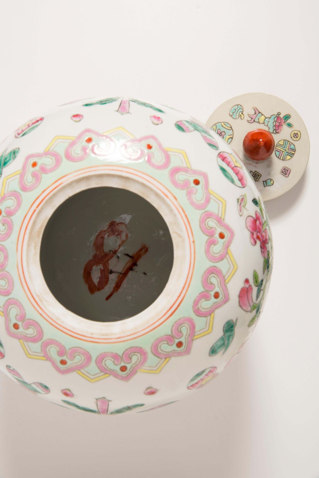 photo furniture Ceramic Hand Painted Vase Candy Box, 20th Century, Europe, 1960s