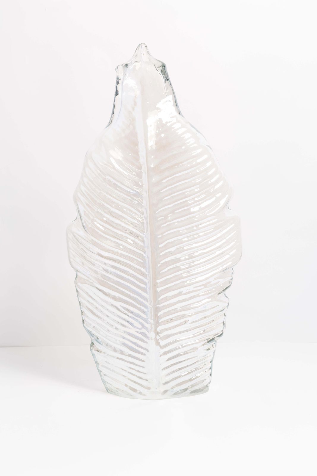 Mid Century Big Leaf Transparent Vase, Italy, 1960s photo buy