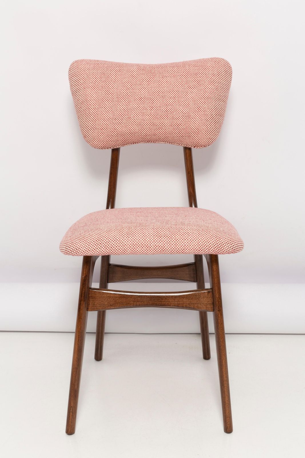 Mid Century Butterfly Dining Chair, Peony Cotton, Poland, 1960s photo 595.0