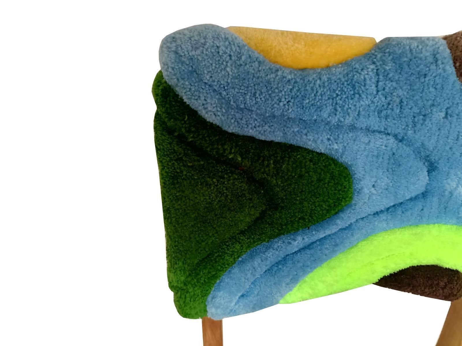 Set Van Zes Mid Century Stoelen Met Tufting, Licht Hout, Rajmund Halas, Polen, Jaren 1960 photo buy